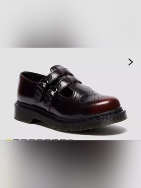 Dr. Martens Arcadia Black And Cherry Mary Janes Size 7